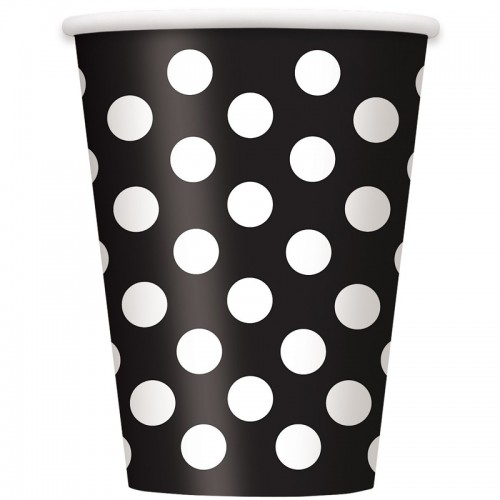 Copos Pretos Bolinhas